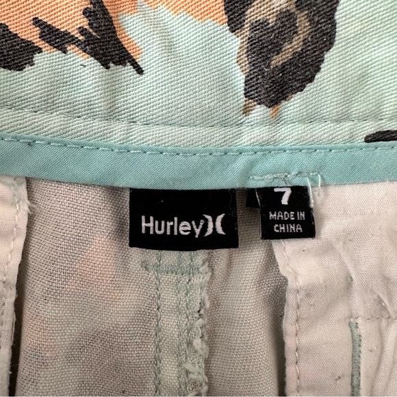 Hurley Leopard Print Shorts Youths Girls size 7 - Picture 16 of 16